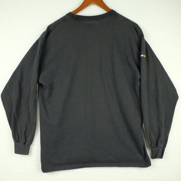 Quiksilver Mens T Shirt Large Vintage Long Sleeve Spell Out Logo Skateboarding - Picture 6 of 10